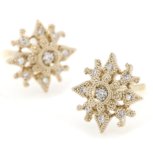 “Sunset Mirage”<br>Diamond Earrings<br>ダイヤモンドピアス<br>（925A）