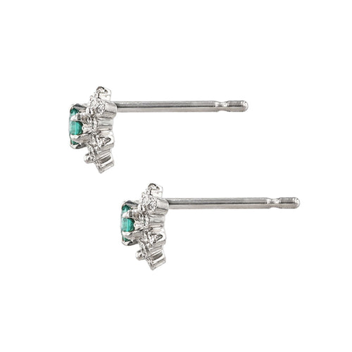 “fleurs”<br>Emerald Earrings<br>エメラルドピアス<br>（1552E）