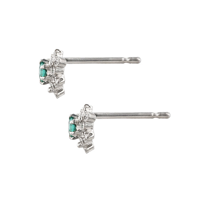 “fleurs”<br>Emerald Earrings<br>エメラルドピアス<br>（1552E）
