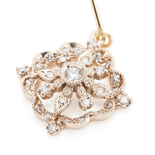 “DAMASK”<br>Diamond Earrings<br>ダイヤモンドピアス<br>（1169A_AP）