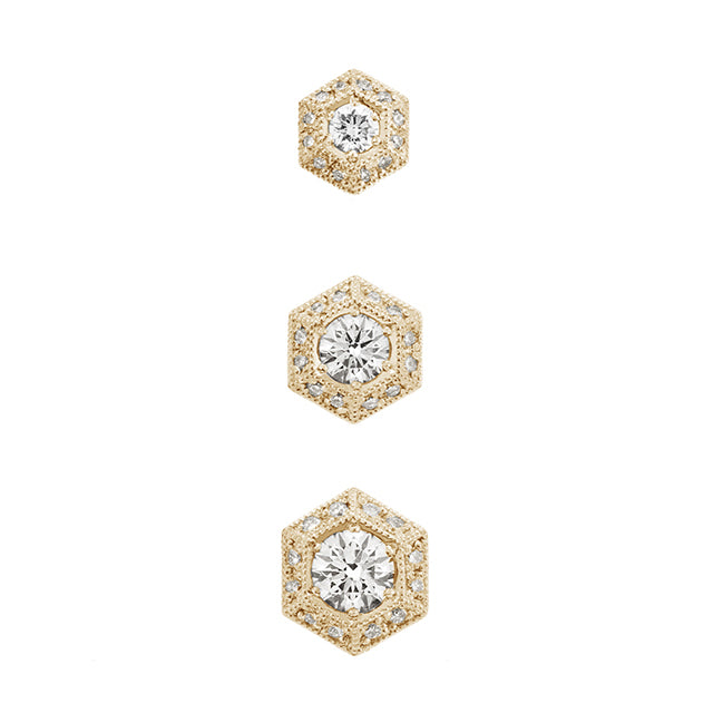 “six”<br>Diamond Earrings<br>ダイヤモンドピアス<br>（1451A）片耳