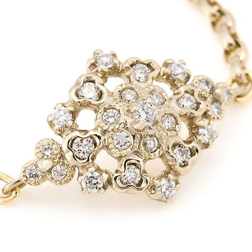 “fleurs”<br>Diamond Chain-Ring<br>ダイヤモンドチェーンリング<br>（1327A）