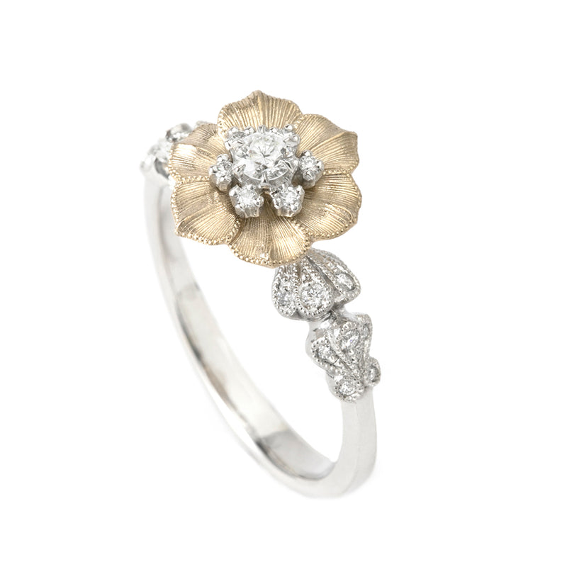 “Gardenia”<br>Diamond-Ring<br>ダイヤモンドリング<br>（1486A）