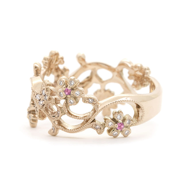 “sakura”<br>Pink Sapphire Ring<br>ピンクサファイアリング<br>（1251C）