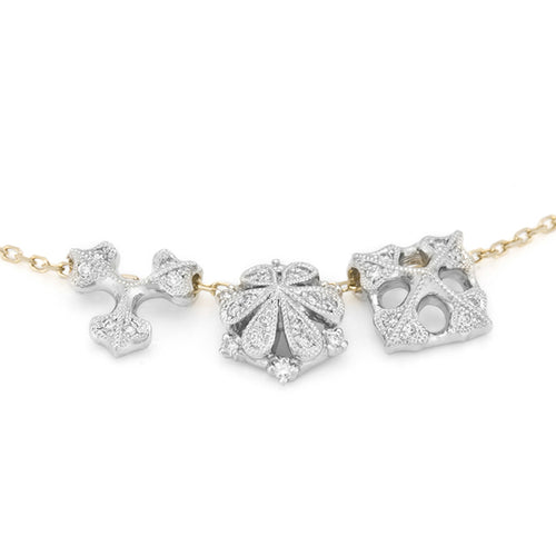 “geometry”<br> Diamond Necklace<br>ダイヤモンドネックレス<br>（1403A）