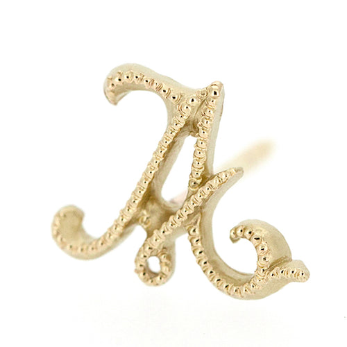 Initial Pin Brooch<br>イニシャルピンブローチ<br>（1052A）