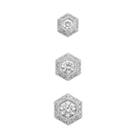 “six”<br>Diamond Earrings<br>ダイヤモンドピアス<br>（1451A）片耳