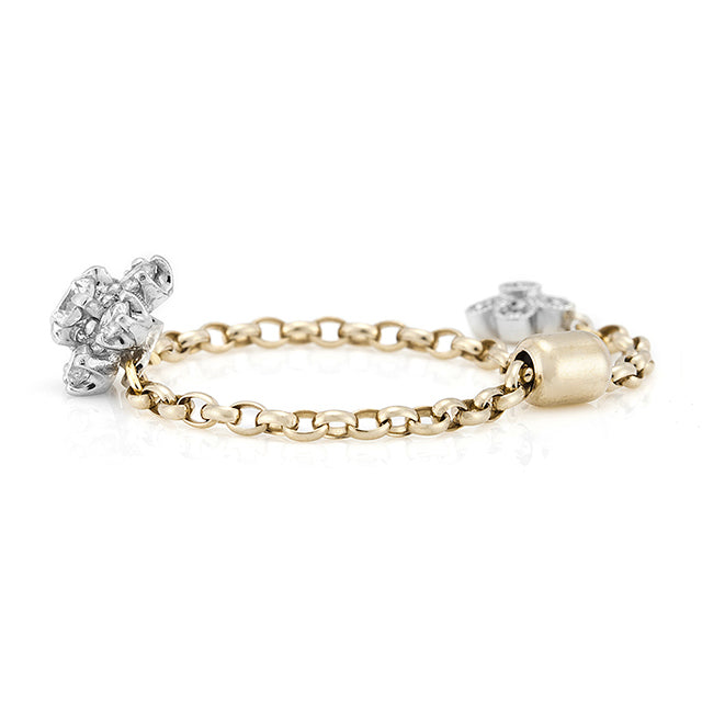 “Narcissus”<br>Diamond Chain-Ring<br>ダイヤモンドチェーンリング<br>（329D）