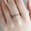 “Arabesque”<br>Demantoid Garnet Chain-Ring<br>デマントイドガーネット<br>チェーンリング<br>（1477B）