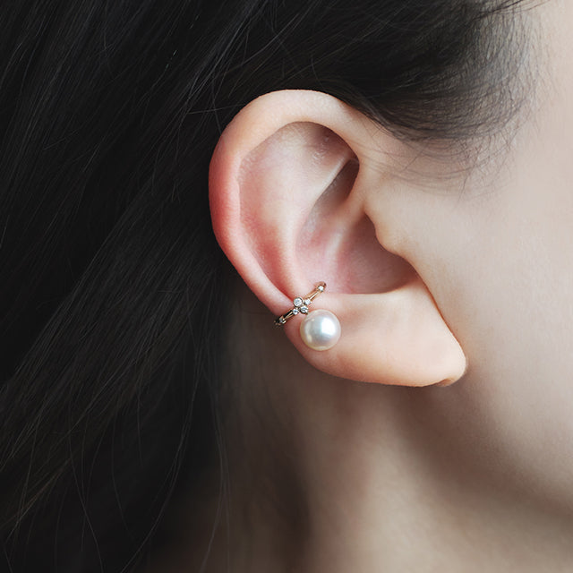 Akoya Pearl Ear Cuff<br>アコヤパールイヤーカフ<br>（1504B）