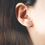 “fleurs”<br>Emerald Earrings<br>エメラルドピアス<br>（1552E）