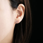 ”bow”<br>Pink Sapphire Earrings<br>ピンクサファイアピアス<br>（1509C）