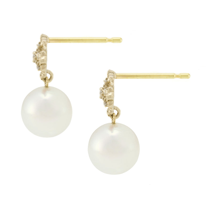 Akoya Pearl Earrings<br>アコヤパールピアス<br>（1393A）