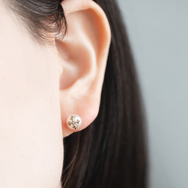 Akoya Pearl Earrings<br>アコヤパールピアス<br>（344J）