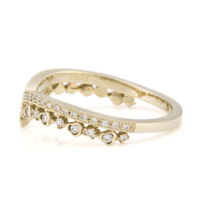 AbHeri アベリ☆新品タイプのV字リングゴールド8号