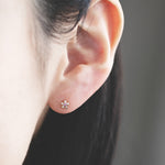 “sakura”<br>Pink Sapphire Earrings<br>ピンクサファイアピアス<br>（1252B）