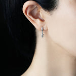 “Leaves”<br>Diamond Earrings<br>ダイヤモンドピアス<br>（1493A）