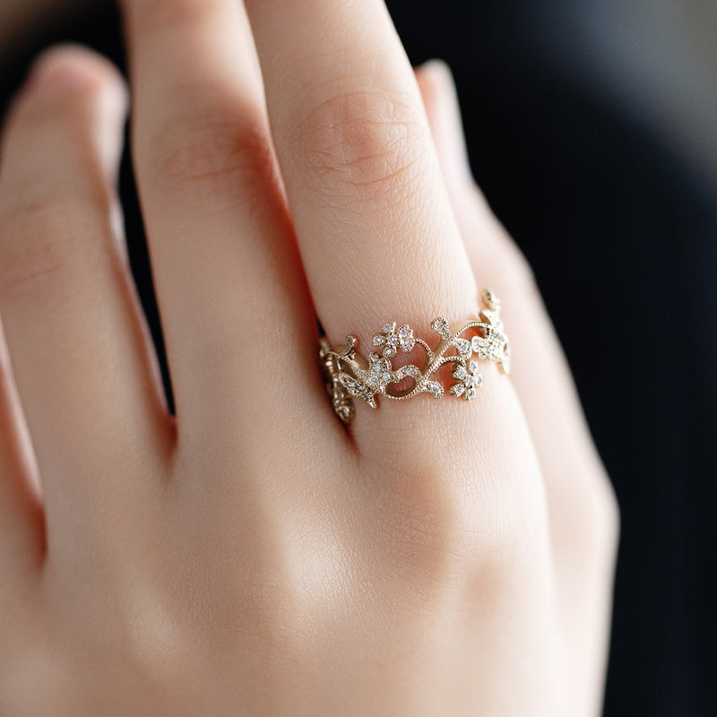 “sakura”<br>Diamond Ring<br>ダイヤモンドリング<br>（1251A）