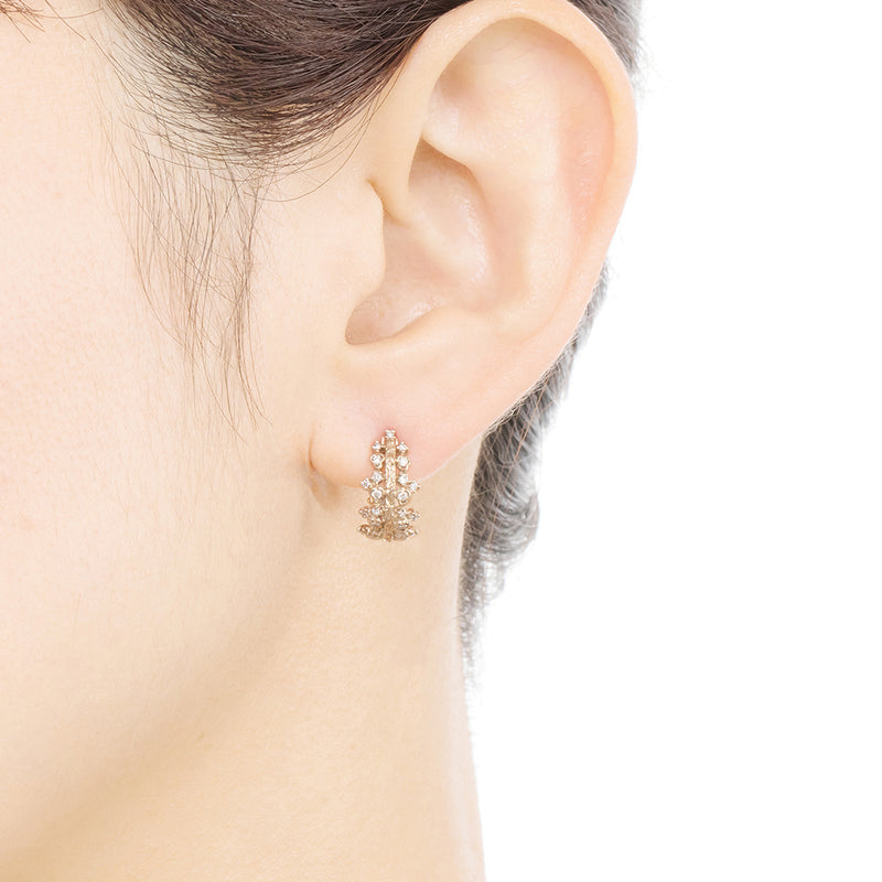 1424A “reticella” Diamond pierced-earrings – AbHeri オンラインショップ