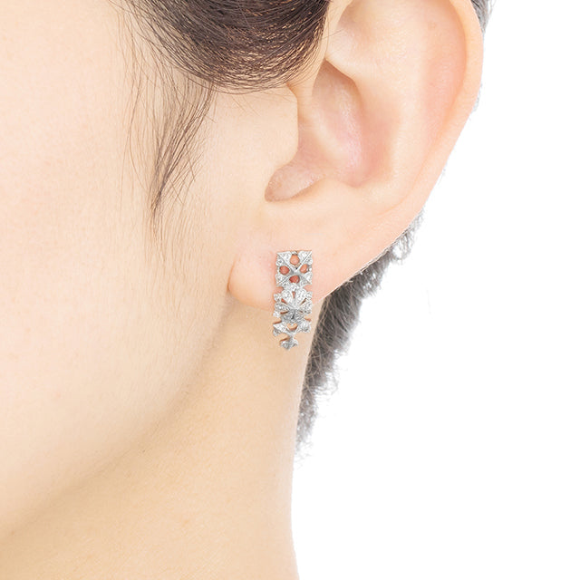 “geometry”<br> Diamond Earrings<br>ダイヤモンドピアス<br>（1406A）