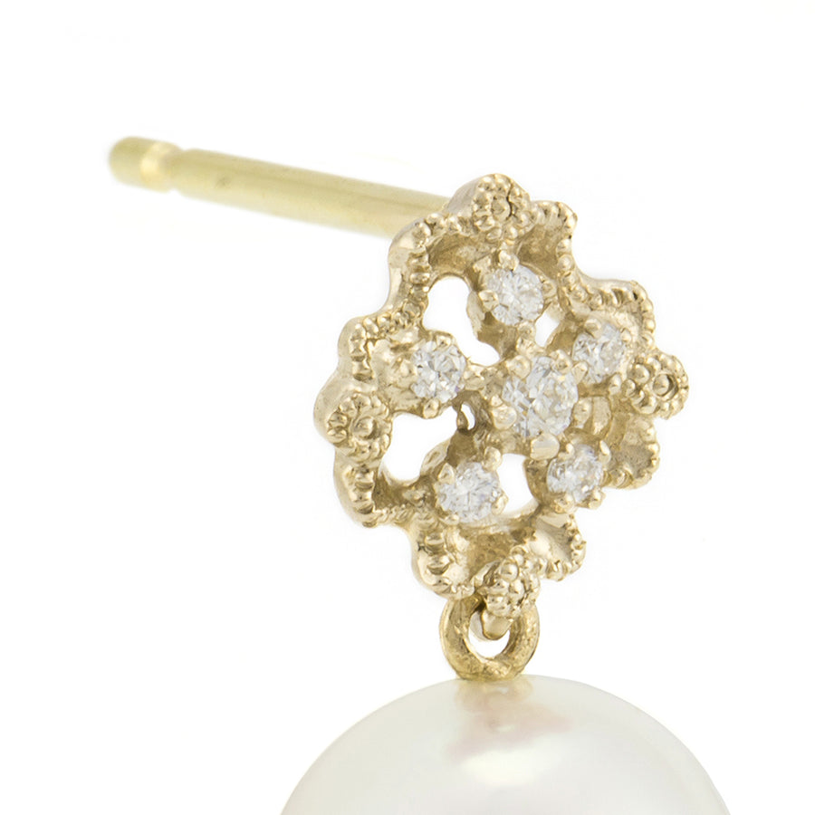 AbHeri アベリ K18 ダイヤモンド ピアス 総重量約0.5g yoshinob ダイヤ