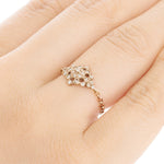 “fleurs”<br>Diamond Chain-Ring<br>ダイヤモンドチェーンリング<br>（1327A）