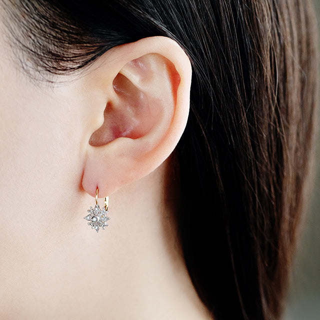 925A_HS “Sunset Mirage” Diamond pierced-earrings – AbHeri ...
