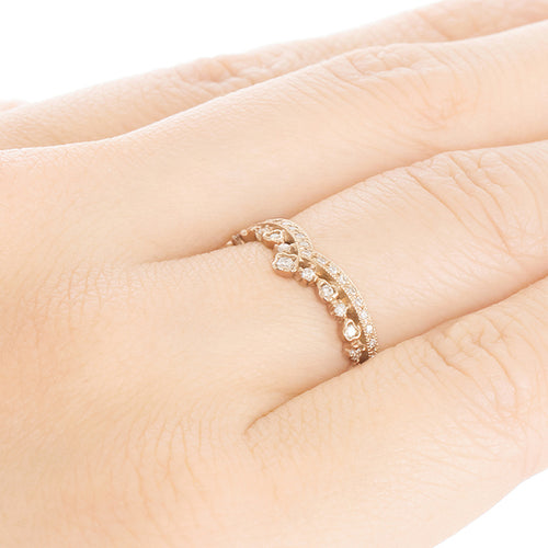 “reticella”<br>Half Eternity<br>Diamond Ring<br>ダイヤモンドリング<br>（1420A）