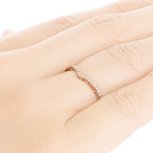 “reticella”<br>Half Eternity<br>Diamond Ring<br>ダイヤモンドリング<br>（1421A）