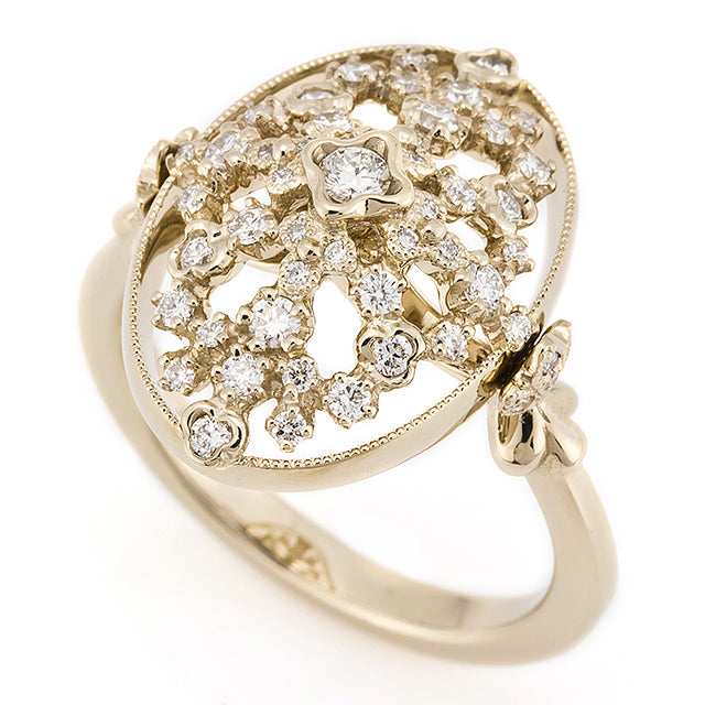 “fleurs”<br>Diamond Ring<br>ダイヤモンドリング<br>（1324A）