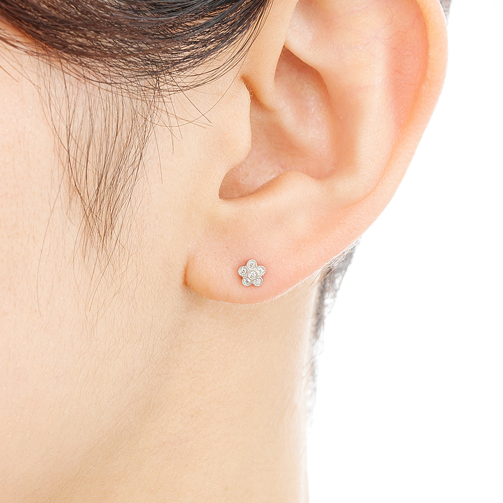 210C Diamond pierced-earrings – AbHeri オンラインショップ