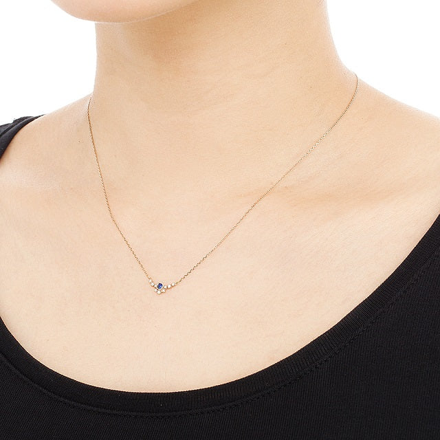 1015B ブルーサファイアネックレス “Clair de lune” Blue sapphire necklace – AbHeri  オンラインショップ