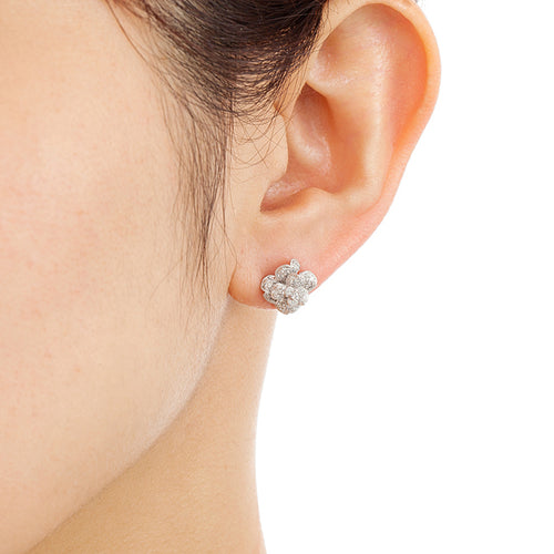 “Under the Rose”<br>Diamond Earrings<br>ダイヤモンドピアス<br>（1213A）