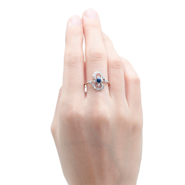 “Clair de lune”<br>Blue Sapphire Ring<br>ブルーサファイアリング<br>（1013B）