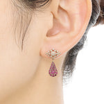 “fleurs”<br>Ruby Earrings<br>ルビーピアス<br>（1329B）