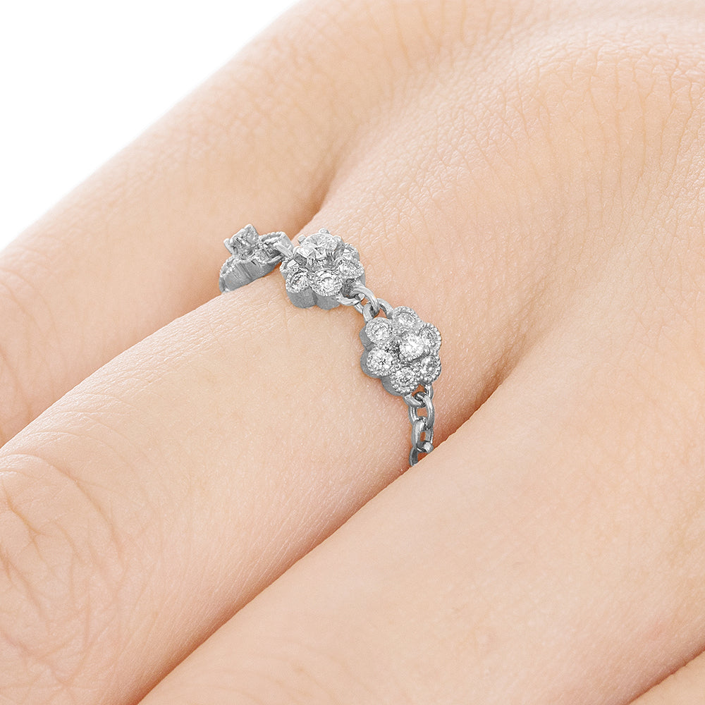 1331A “fleurs” Diamond chain-ring – AbHeri オンラインショップ