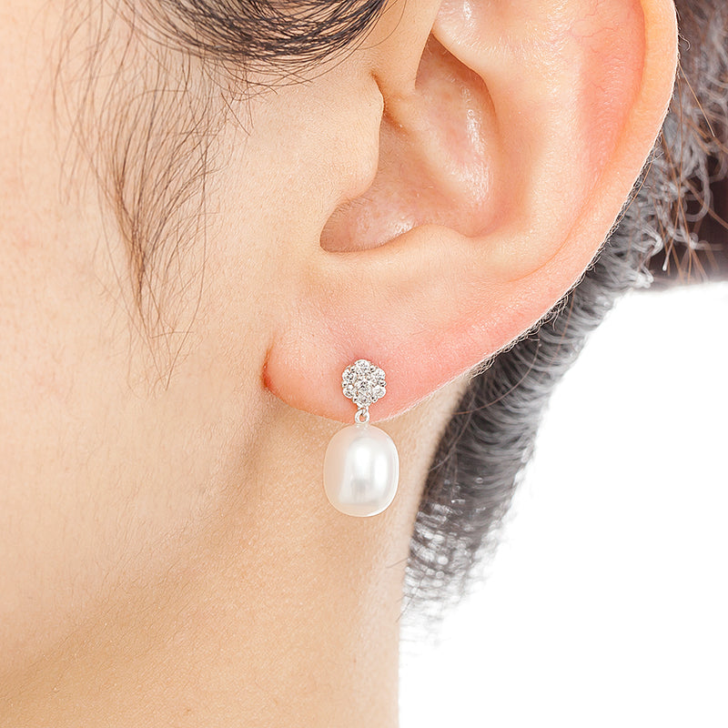 032U Pearl pierced-earrings – AbHeri オンラインショップ