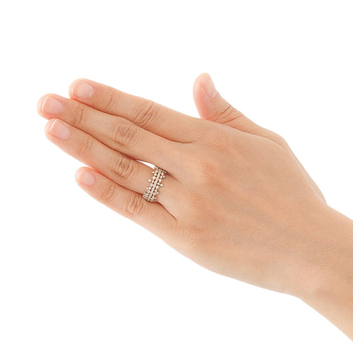 “reticella”<br>Half Eternity<br>Diamond Ring<br>ダイヤモンドリング<br>（1099A）