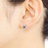 Blue sapphire Earrings<br>ブルーサファイアピアス<br>（1195C）