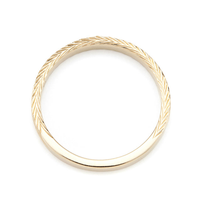 “Herringbone”<br>Ring, Medium<br>リング M<br>（712A）