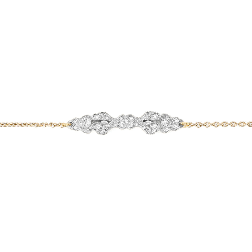 “Leaves”Diamond Braceletダイヤモンドブレスレット（1494A）