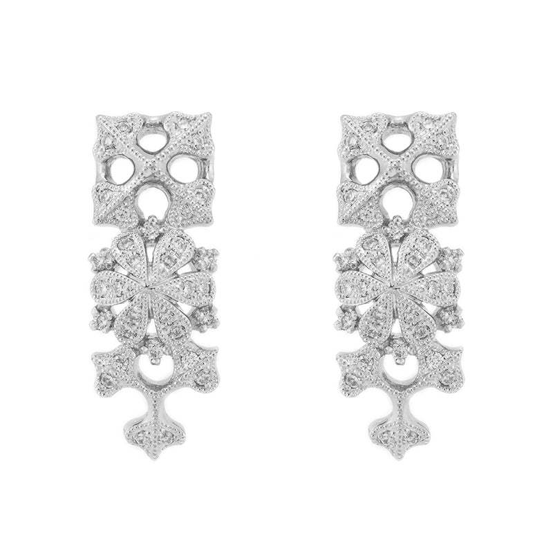 “geometry”<br> Diamond Earrings<br>ダイヤモンドピアス<br>（1406A） abheri-jpstore