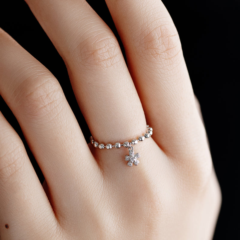 - sakura -<br>Diamond Chain-ring<br>ダイヤモンドチェーンリング <br>（1411A） abheri-jpstore