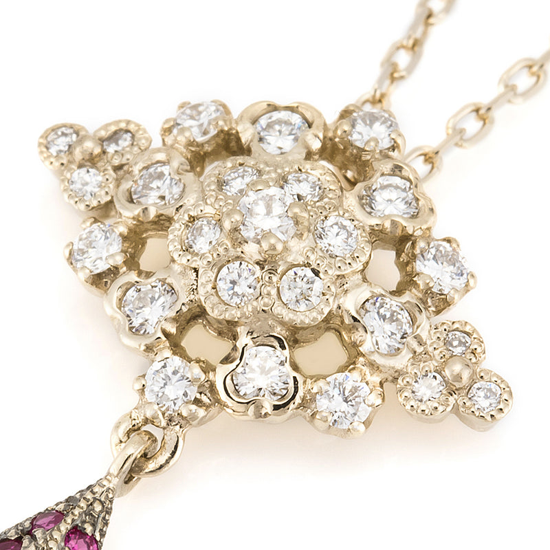 “fleurs”<br>Ruby Necklace<br>ルビーネックレス<br>（1328B）