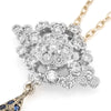 “fleurs”<br>Blue sapphire Necklace<br>ブルーサファイアネックレス<br>（1328C）