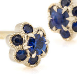 “fleurs”<br>Blue Sapphire Earrings<br>ブルーサファイアピアス<br>（1333C）
