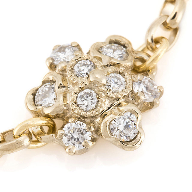 “fleurs”<br>Diamond Chain-ring<br>ダイヤモンドチェーンリング<br>（1335A）