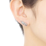 1406A “geometry” Diamond pierced-earrings – AbHeri オンラインストア