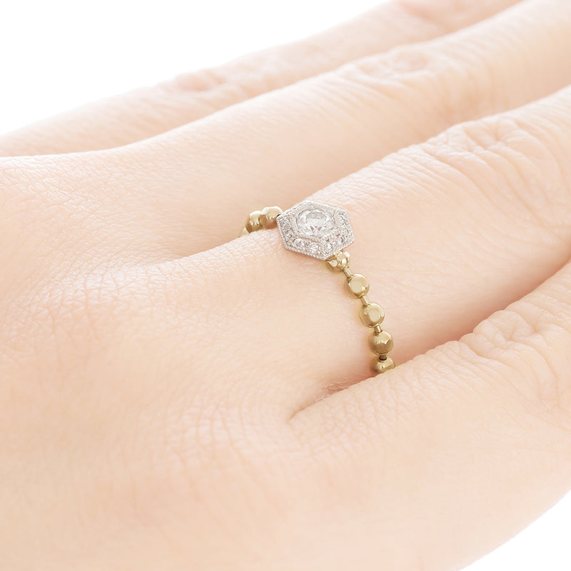 “six”<br>Diamond Chain-ring<br>ダイヤモンドチェーンリング<br>（1447A） abheri-jpstore