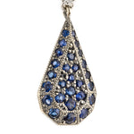“fleurs”<br>Blue sapphire Earrings<br>ブルーサファイアピアス<br>（1329C_HS）